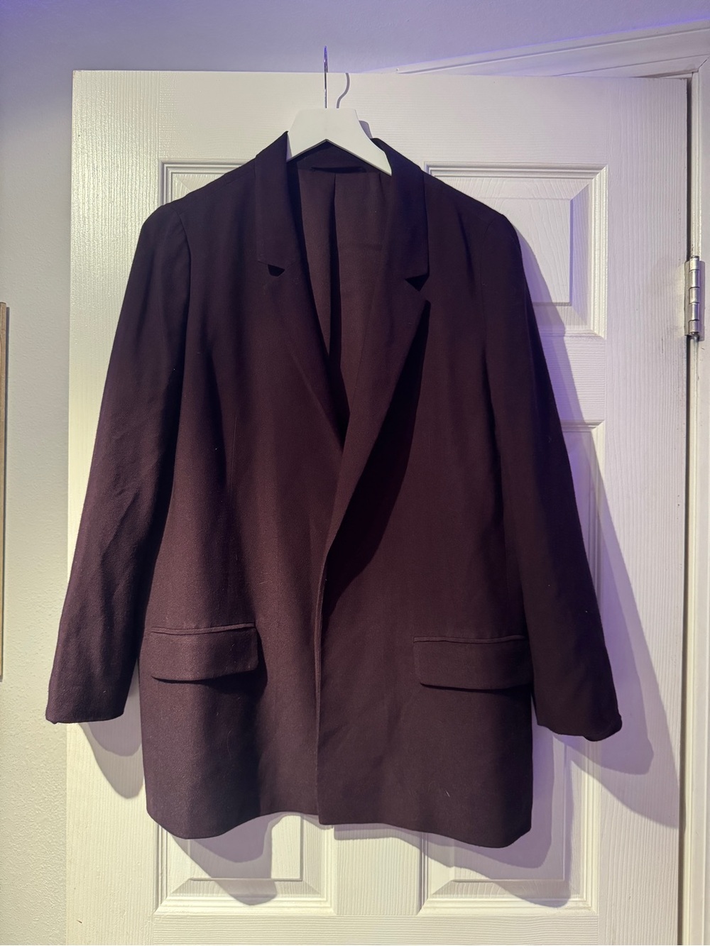ALLSAINTS Aleida Blazer Women’s US 10 EU 42 Brown Oversized Longline
